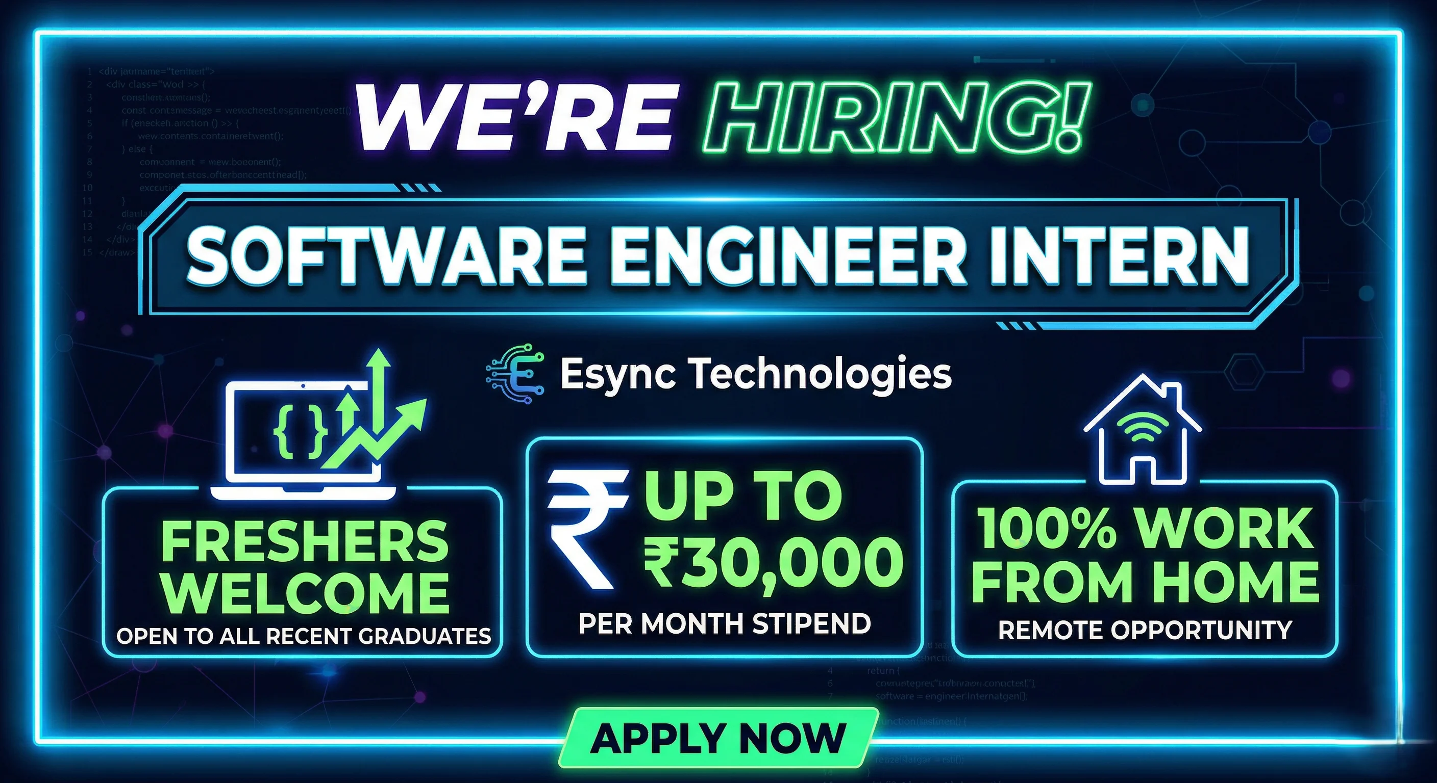 Esync Technologies hiring freshers