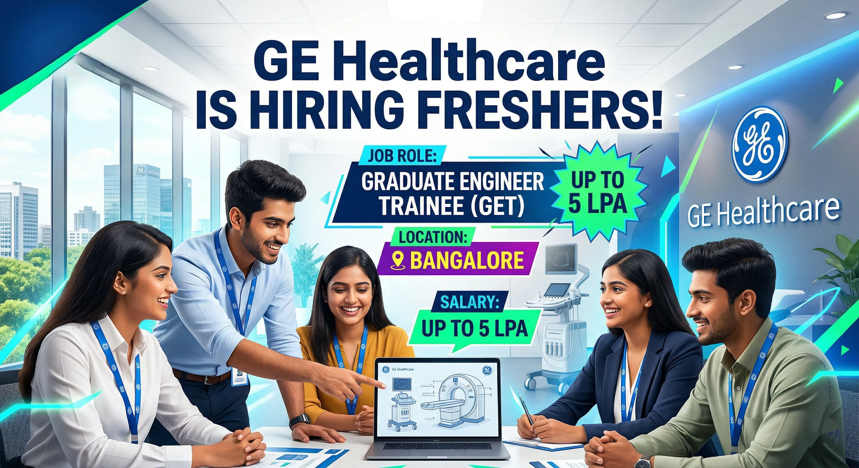 GE HealthCare hiring freshers