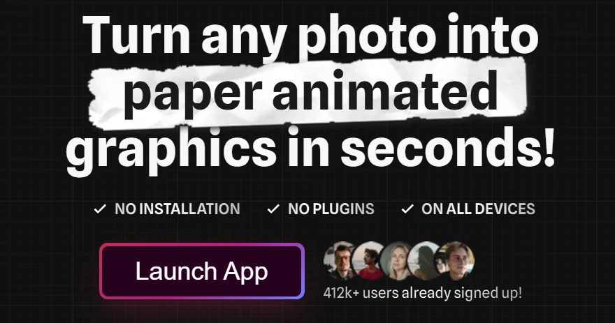 PaperAnimator – Turn Any Photo Into Paper Animated Graphics